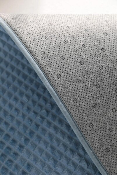 FAVORA Σετ 2 Πατάκια Μπάνιου με Σφουγγάρι Πυραμίδας - Ινδικό