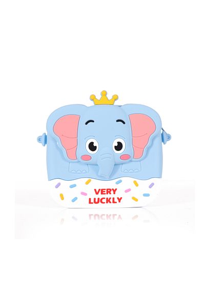 Ogi Mogi Toys Silikon-Handtasche mit blauen Elefanten