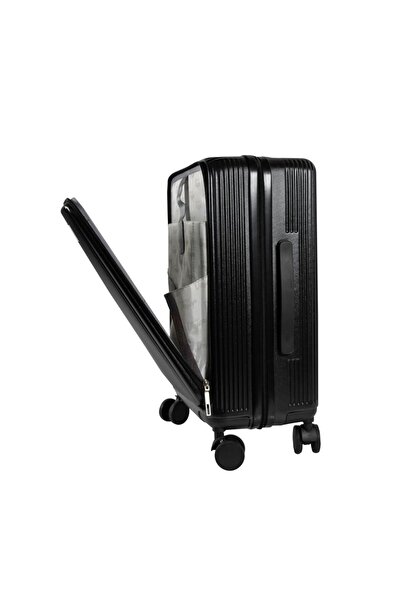 Biggdesign Kabinový velký kufr Moods Up, přihrádka na notebook, držák na pohár a USB port, 360 ° Kolečko, zámek tsa