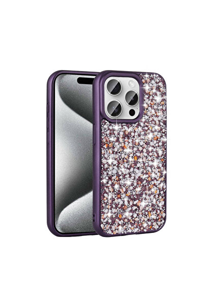 Ummeslem Cover Linea Cover Compatible for iPhone 15 Pro Max Case Shiny Stone ...