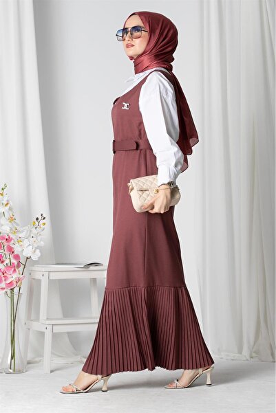 Sevitli Φόρεμα Gilet - Dusty Rose