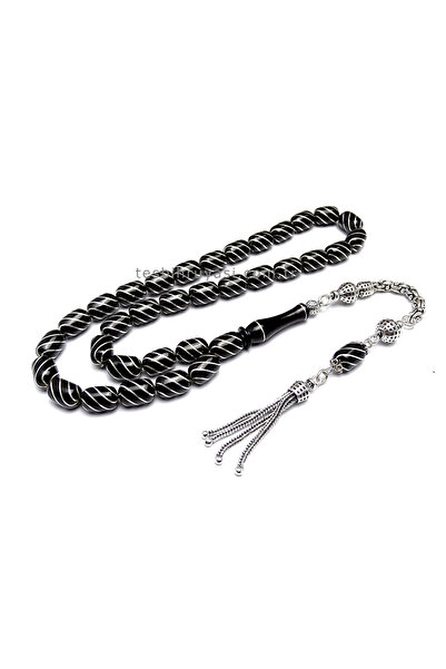 Tesbih Ruyasi Çeşmi-bülbül İşleme Erzurum Oltu Taşı Tesbih