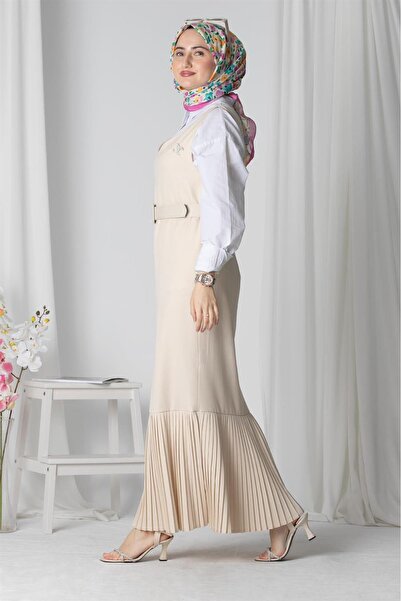 Sevitli Φόρεμα Gilet - Μπεζ