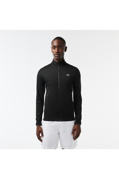 Lacoste SPORT Erkek Classic Fit Fermuarlı Siyah Sweatshirt
