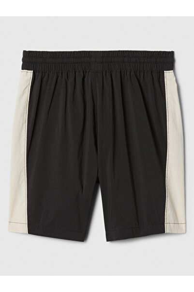 GAP Erkek Çocuk Siyah Hybrid Colorblock Şort