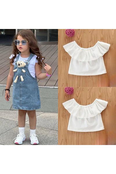 KOKOŞ BEBEK Teddy Bear Salopette Dress for Girls