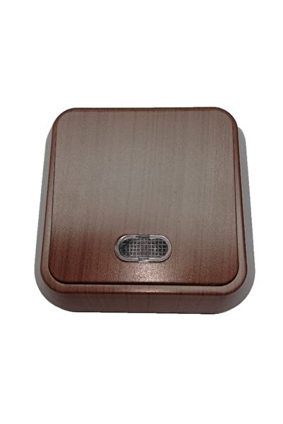 MAKEL Sıva Üstü Işıklı Anahtar Ceviz