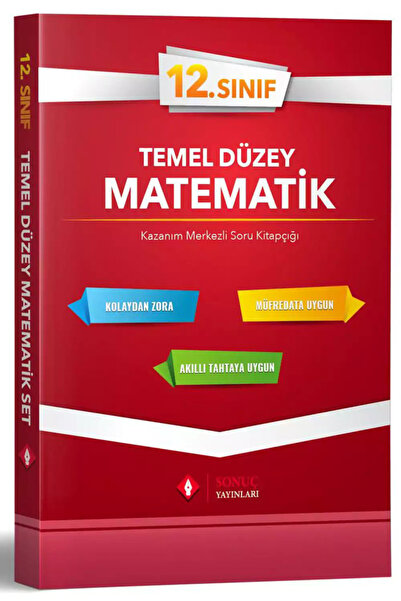 Sonuç Yayınları 12.sınıf Matematik Set / Temel Düzey (orjinal Baskı)