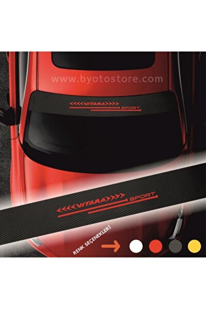 Outletore ملصق سيارة للزجاج الأمامي من الكربون لسوزوكي فيتارا