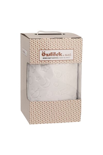 Özdilek 100x120 Cm Boxed Embos Baby Blanket