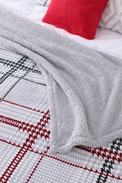 FAVORA Sherpa Elba Double Sided Double Blanket