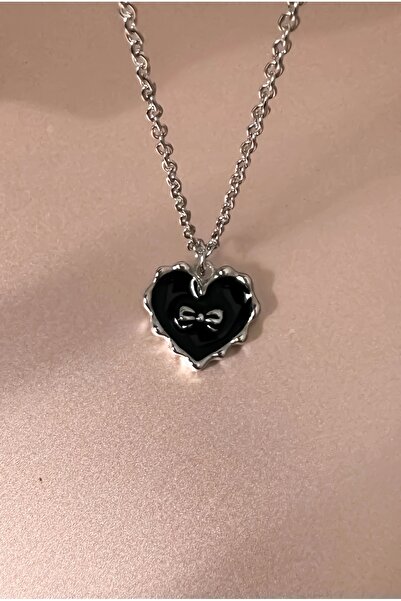 DarkellaStore Y2K هاراجوكو الشريط القوس قلادة