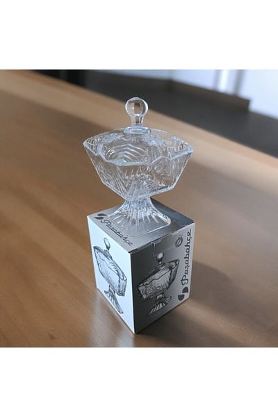 Paşabahçe 95467 Pasabahce Stella - Candy Bowl with Lid and Foot