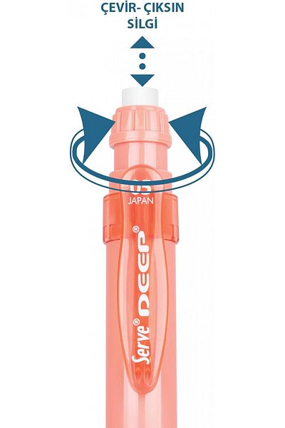 Serve Deep Natural Colors 0.5mm Mekanik Kurşun Kalem - Mercan