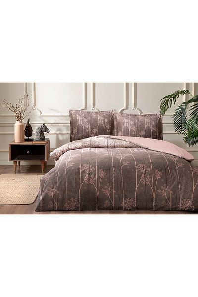 Özdilek Set de lenjerie de pat cu cearșaf elastic Marrom