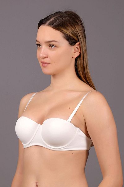 NEWBRA LINGERIE حمالة صدر نسائية موديل 8310 - تفاصيل خلفية شفافة، بدون دعم