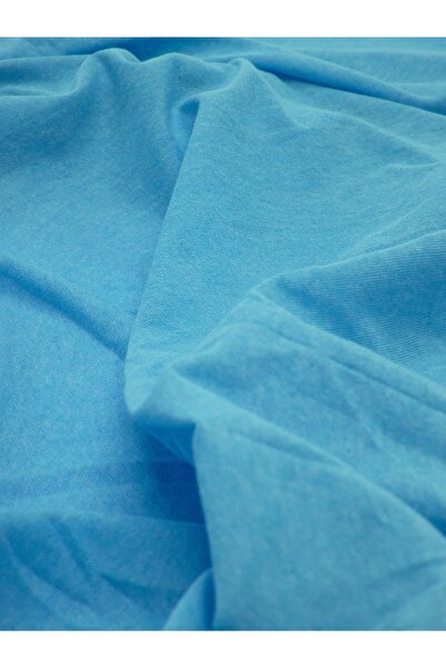 FAVORA Turquoise Oversize Elastic Combed Cotton Bed Sheet
