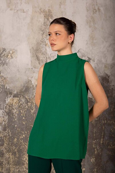 Melike Tatar Zümrüt Krep Iç Tunik 32-6023