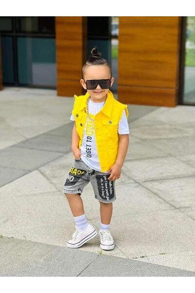 KOKOŞ BEBEK Pravila Jeans Prsluk Set kratkih hlača | Dob 5/10