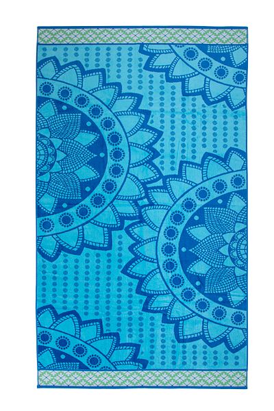 Özdilek Πετσέτα θαλάσσης Saint Tropez Mandala Blue Velvet 101x178 εκ