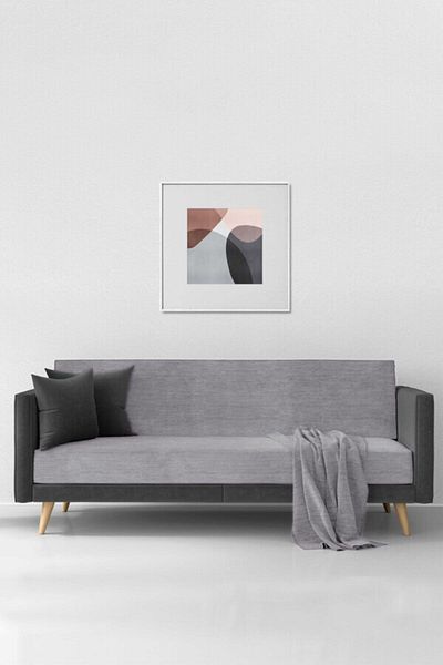 FAVORA Light Gray Chenille Sofa Cover