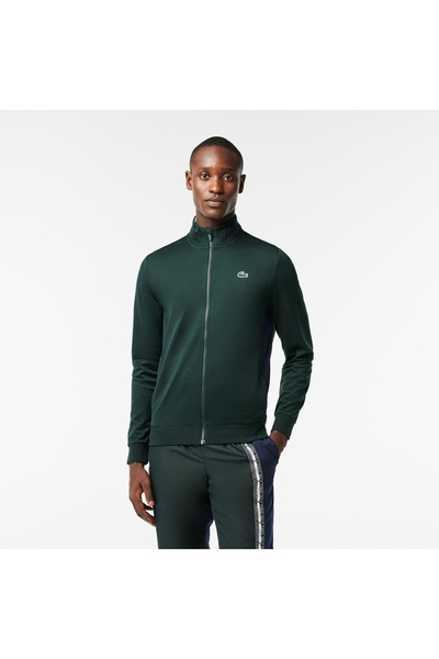 Lacoste SPORT Erkek Classic Fit Fermuarlı Yeşil Sweatshirt
