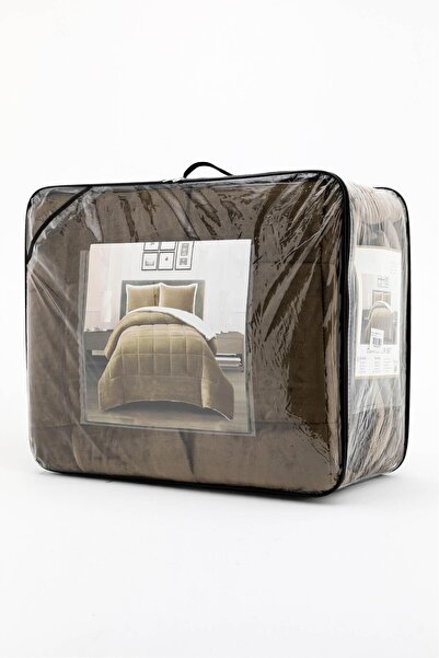 FAVORA Comforter Single Blanket Set - Brown