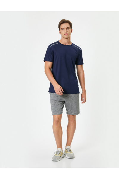 Koton Спортна тениска с кръгло деколте и къс ръкав - щампа