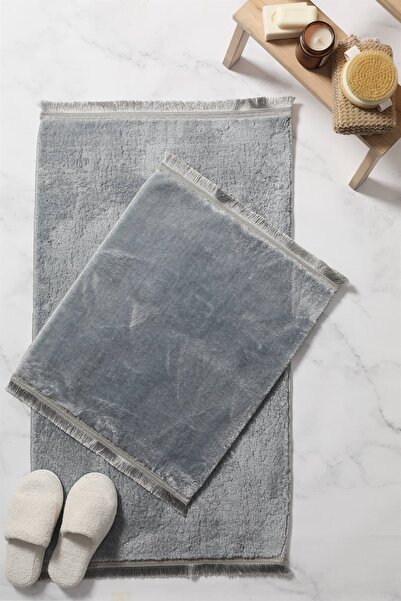 Genel Markalar Puffy Yumuşak Yıkanabilir Düz Saçaklı Peluş Kaydırmaz Taban 2'...