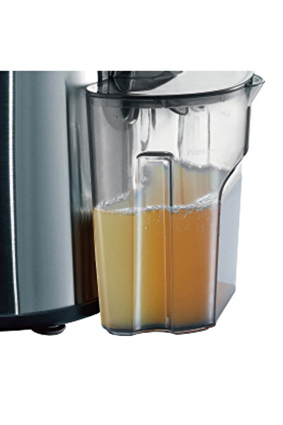 DOTS Stainless Steel Juicer with 1.2 Liter Pulp Container, 0.5 Liter Juice Cup - 400W - Silver & Black