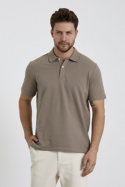 odelon Ανδρικό μπλουζάκι με λαιμόκοψη Mink Polo Basic Regular Fit