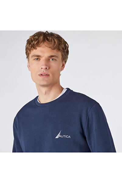 Nautica Erkek Lacivert Standart Fit Sweatshirt