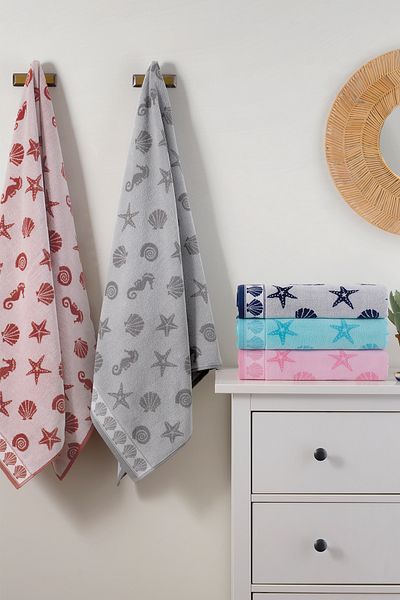 Özdilek Sea Shell Velvet Bath Towel 90X150 cm