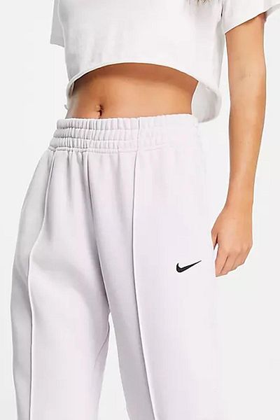 Nike Αθλητικά ρούχα Loose Fit Παντελόνι Φαρδύ και Μακρύ Λιλά Φούτερ