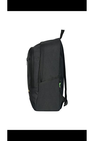 LalMagaza Black Mini Sports Backpack - Modern Design, with Water Bottle Compartment