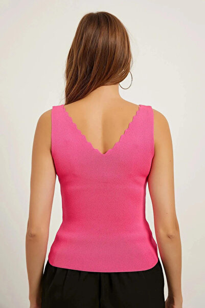 Trade Bazaar Bluză tricotată crop cu guler înalt pentru femei