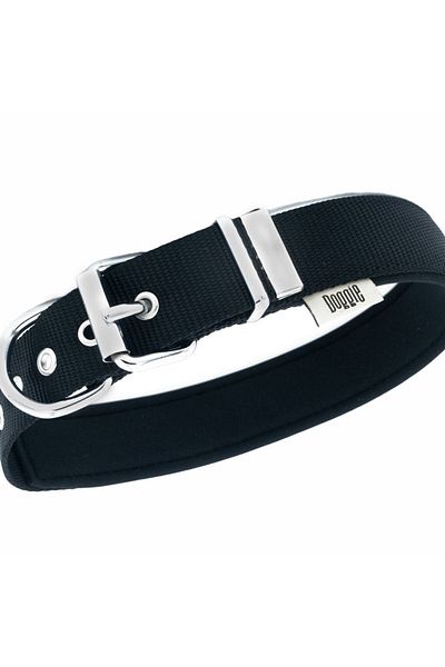 Outdoor One Black Doggie Comfort Boned Neck Collar - 3.0*42-50 cm (Dsbt-3062 m)