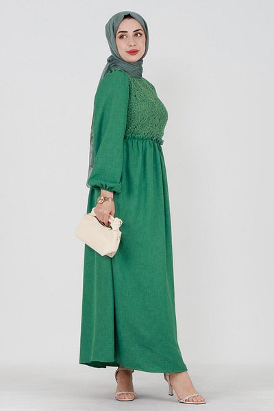 Sevitli Turquoise Dress-green