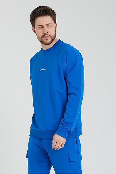 odelon Мъжки суитшърт Saks с кръгла яка