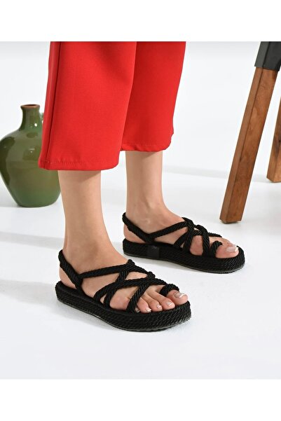 Hacıoğlu Ayakkabı صندل فليب فلوب نسائي من Serrace