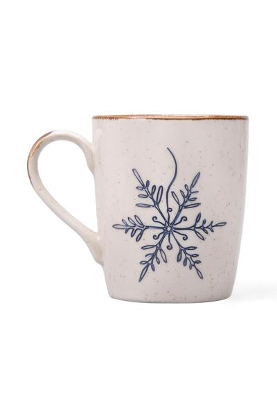 Anadolia Snowflake Patterned Ceramic Mug