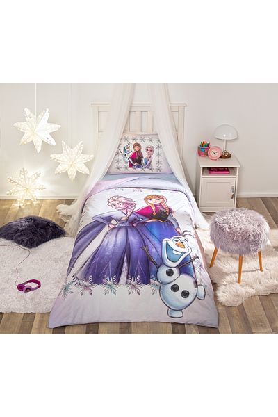 Özdilek Set de lenjerie de pat pentru copii Frozen Frosted cu licență Disney