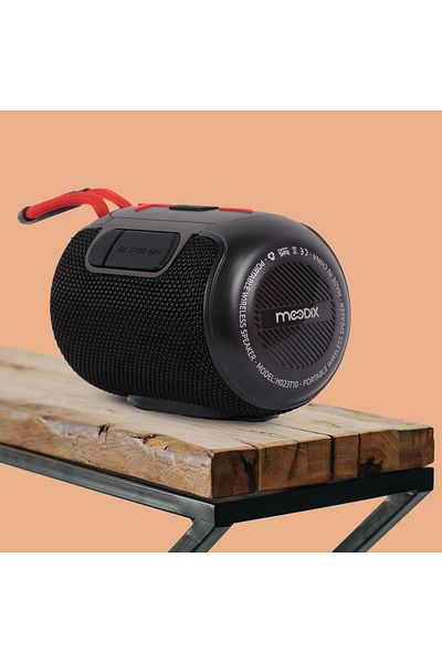 Moodix مكبر صوت بلوتوث Ho23t10، أسود، 5 واط، مقاوم للماء IPX6