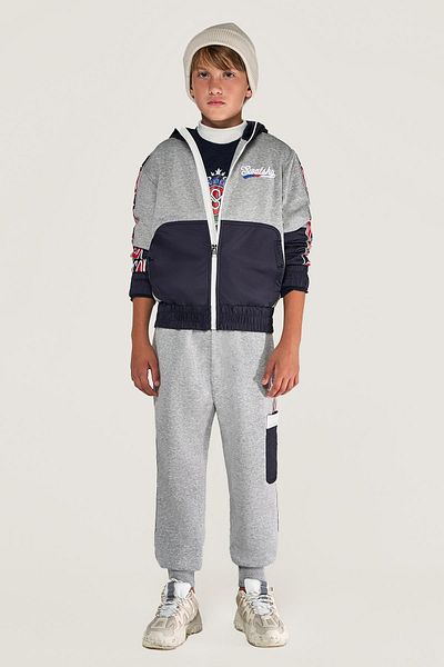SWATSKY Φούτερ Bg Store Boy Grey Melange