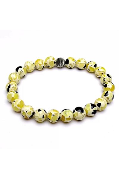 Tesbih Ruyasi Resin Scented Mosaic Amber Bracelet2