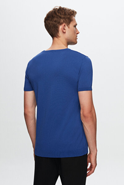 Twn Πλεκτό μπλουζάκι Cobalt Slim Fit Rayon