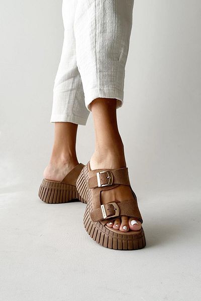 nope21shoess Again Soil Genuine Leather Suede Slippers