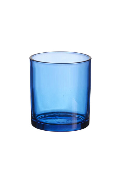 MumvemuM Mavi Transparan  Cam Bardak  Mumluk -  Doluma Uygun 405