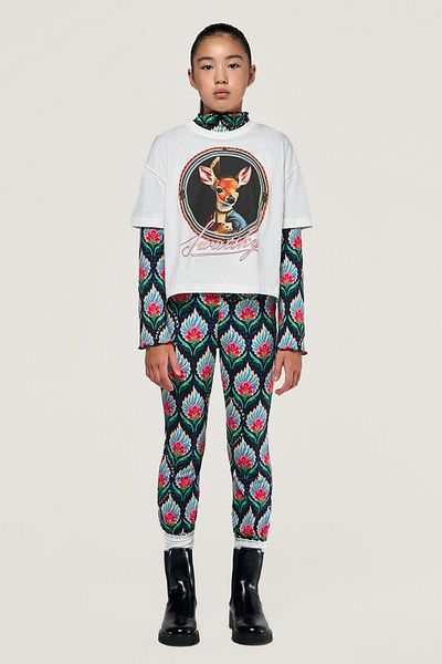 SWATSKY Tricou pentru fete BG Store Off-White