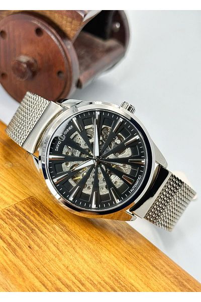 DAVID GUNER Automatic Mechanism Steel Cord Men's Wrist Watch